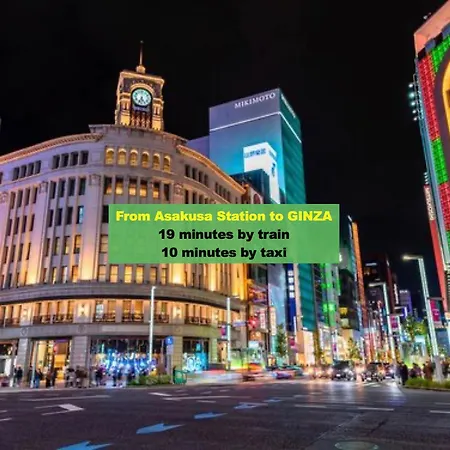 Love Asakusa Studio Apartment Sleeps 6 Skytree View 3 Min To Sensoji Airport Direct Elevator Free Wifi-3
